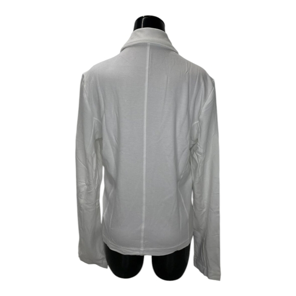 Majestic Filatures Womens Jacket White Size XL EU 4 French Terry Moto Full Zip - Picture 9 of 15